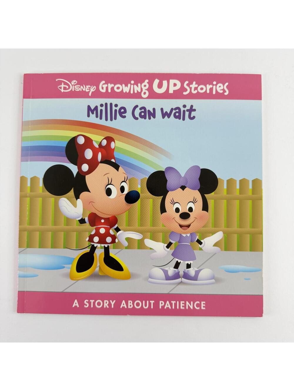 2/$6 Disney Growing Up Stories Millie Can Wait book-Patience (Paperback)